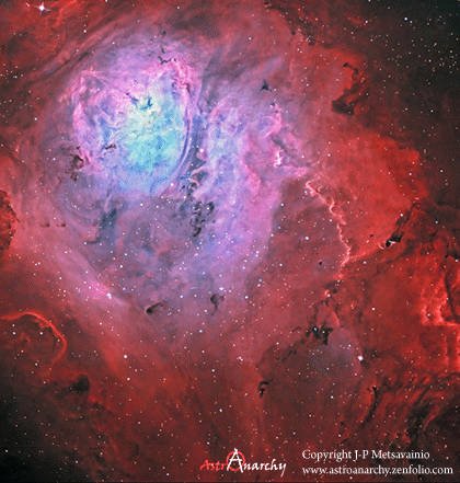 A 3D rendering of the Lagoon Nebula