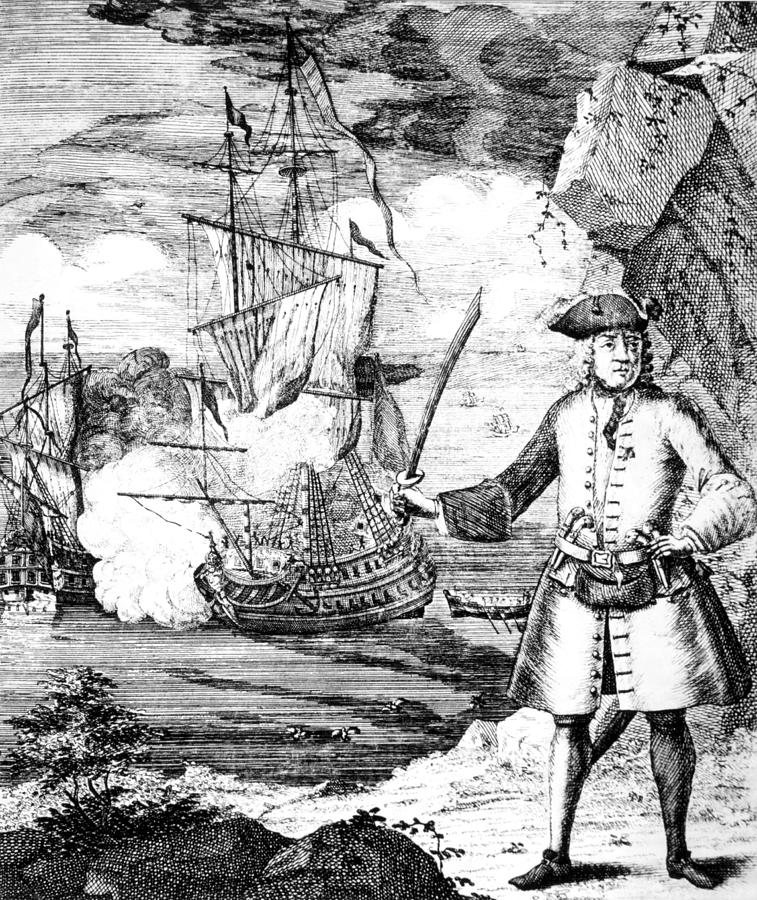 A portrayal of  Henry Every, a pirate who may have possessed the newly discovered coin. 