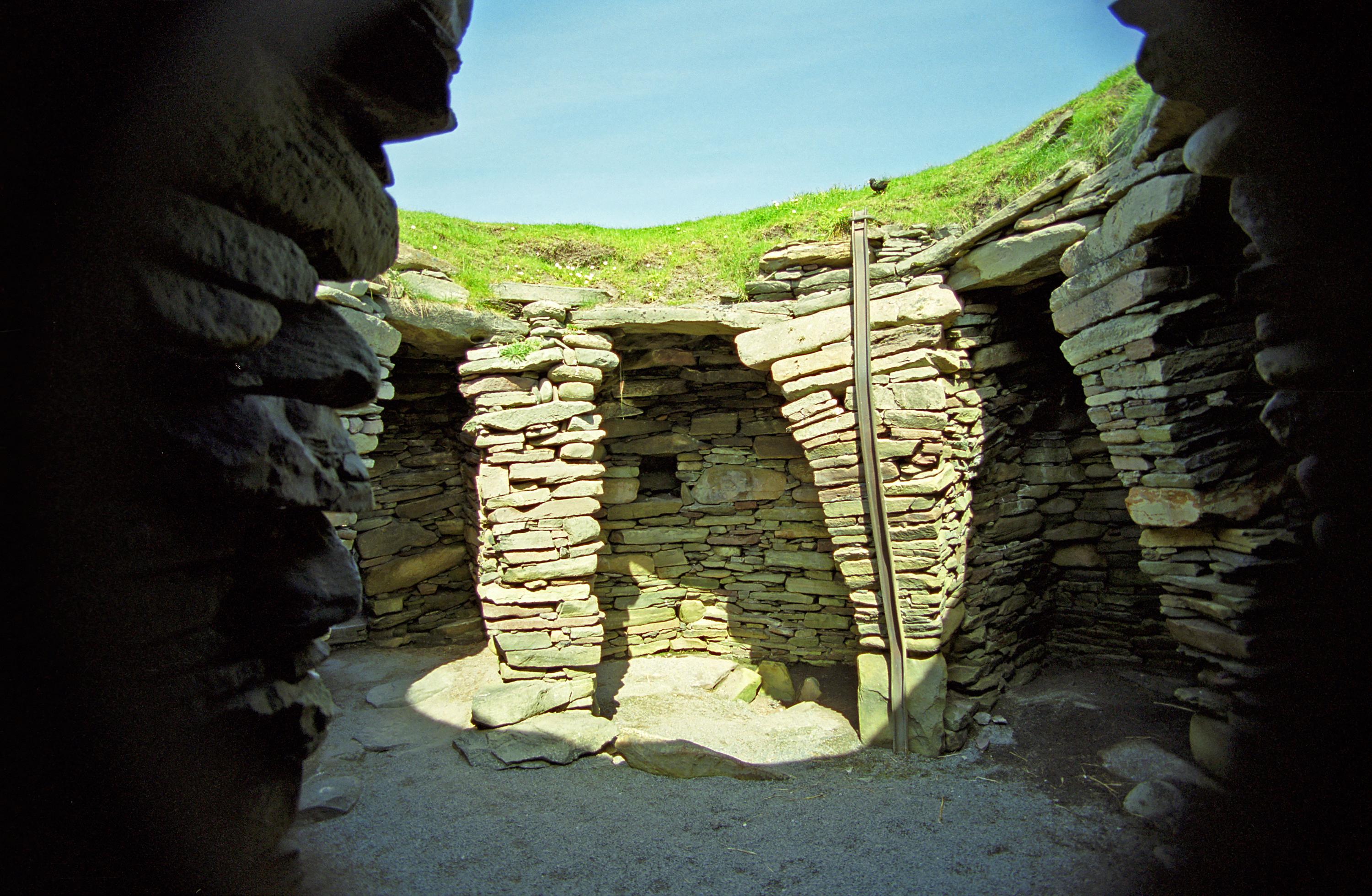 Viking ruins, Jarslhof, Shetland, Scotland