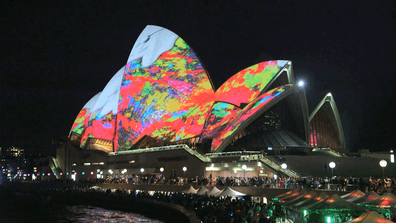 Sydney's Spectacular Technicolor Art Festival in Nine Mesmerizing GIFs