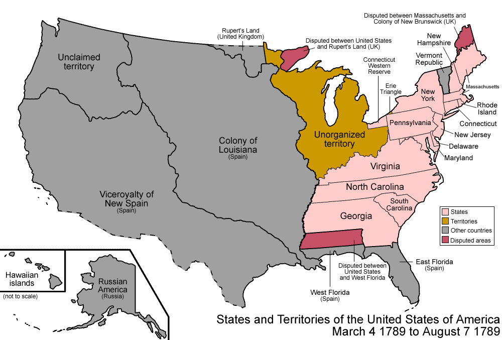 Political geography of America, March 30 1822 to November 15 1824