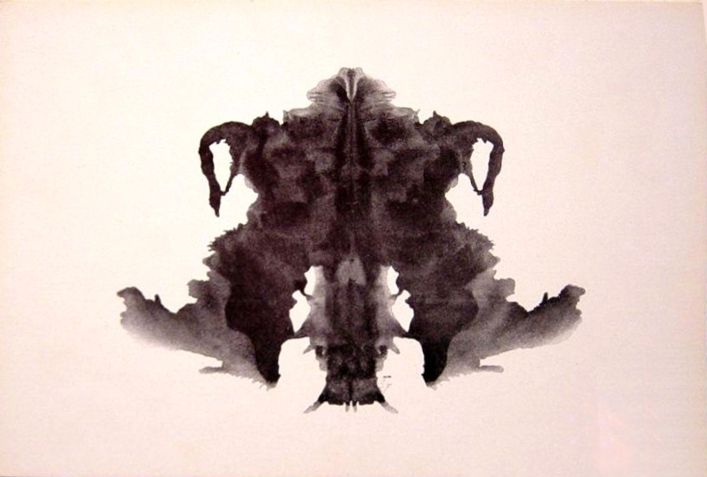 The Rorschach inkblot test relies on what you read in to the image.