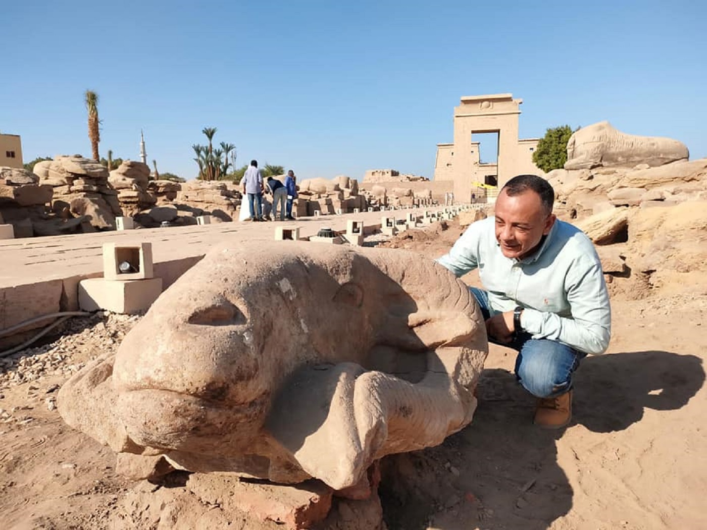 Ancient Stone Ram Heads Unearthed on Egypt's 'Avenue of the Sphinxes' | Smart News - Vimarsana News