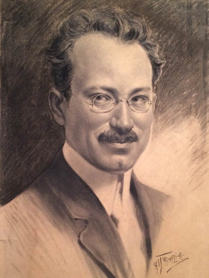 Self-portrait by August Maria Froehlich, the artist who illustrated 