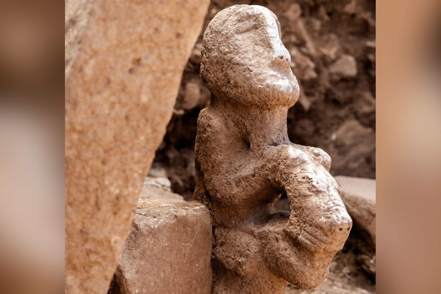 Archaeologists Uncover a Neolithic Sculpture of a Human Riding a Leopard That's 'Unlike Anything We Have Encountered Before'